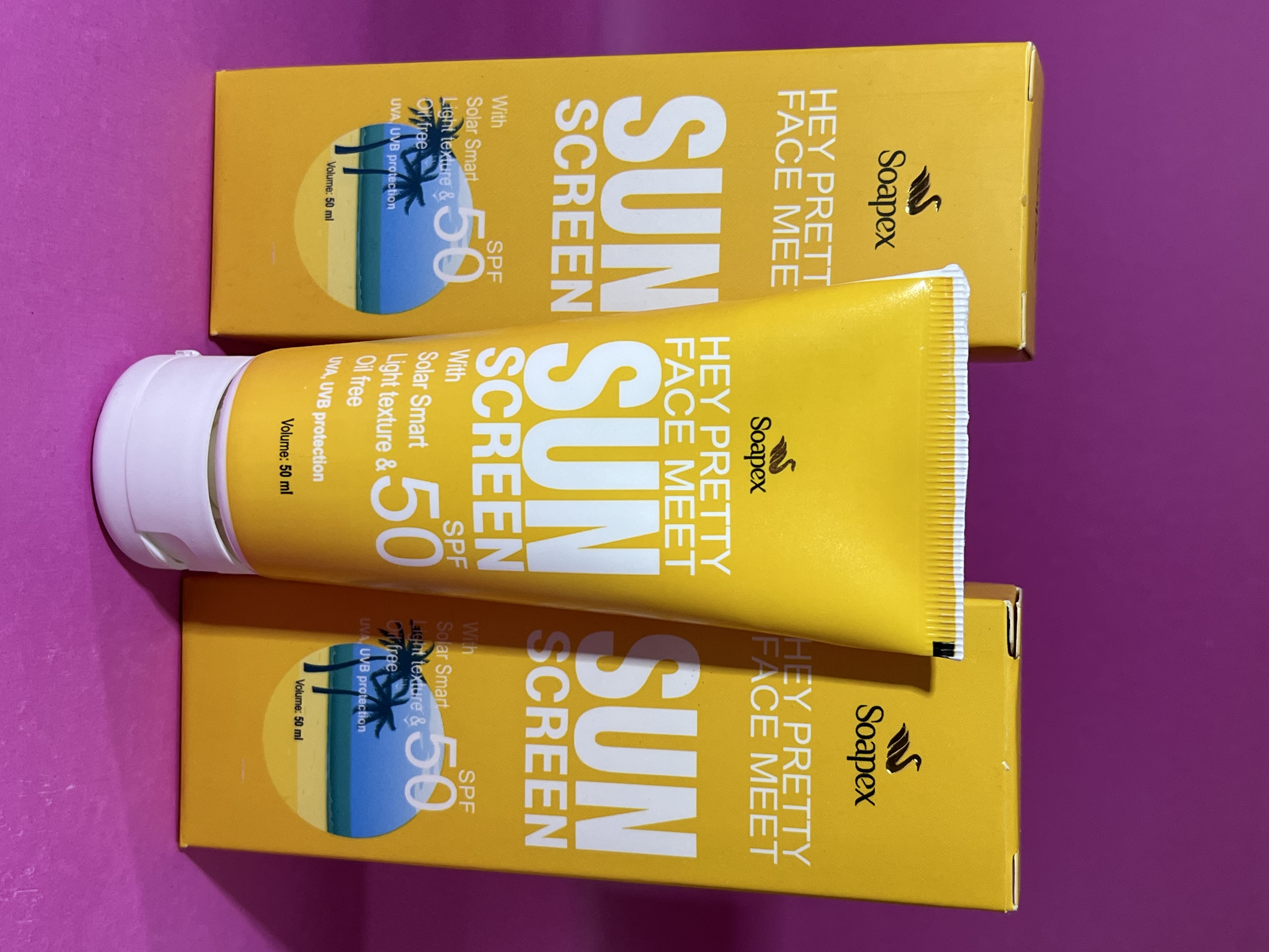 کرم ضد آفتاب و ضد لک بدون رنگ سوپکس SPF50 مدل 2x1 محافظ